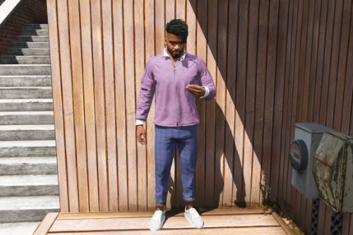Plaid Tapered Pants for Franklin